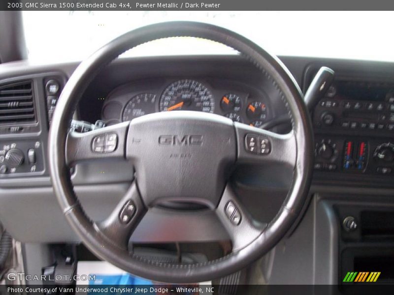 Pewter Metallic / Dark Pewter 2003 GMC Sierra 1500 Extended Cab 4x4