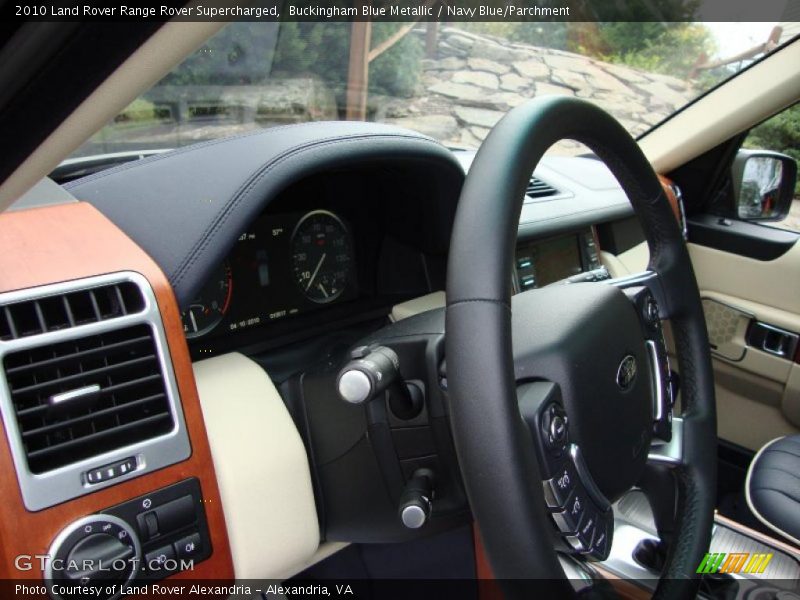 Buckingham Blue Metallic / Navy Blue/Parchment 2010 Land Rover Range Rover Supercharged