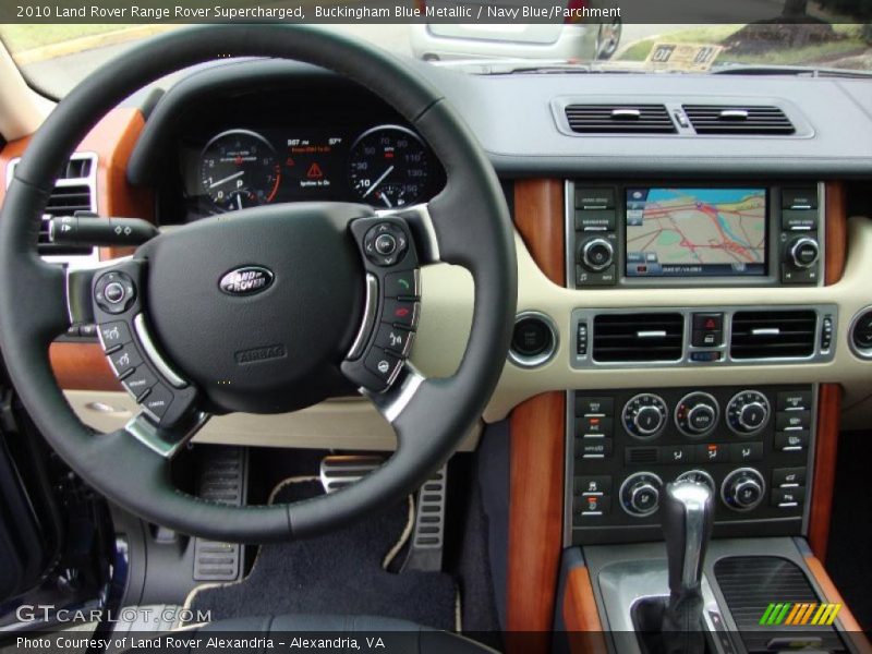 Buckingham Blue Metallic / Navy Blue/Parchment 2010 Land Rover Range Rover Supercharged