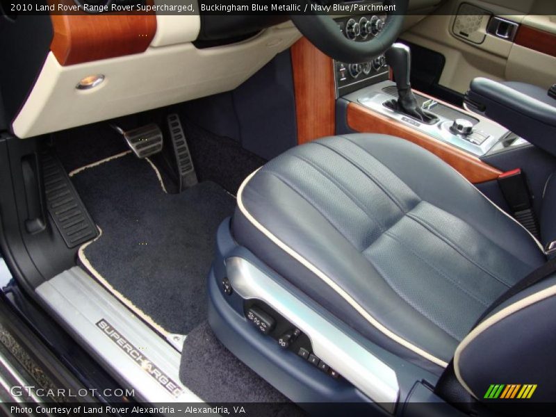 Buckingham Blue Metallic / Navy Blue/Parchment 2010 Land Rover Range Rover Supercharged
