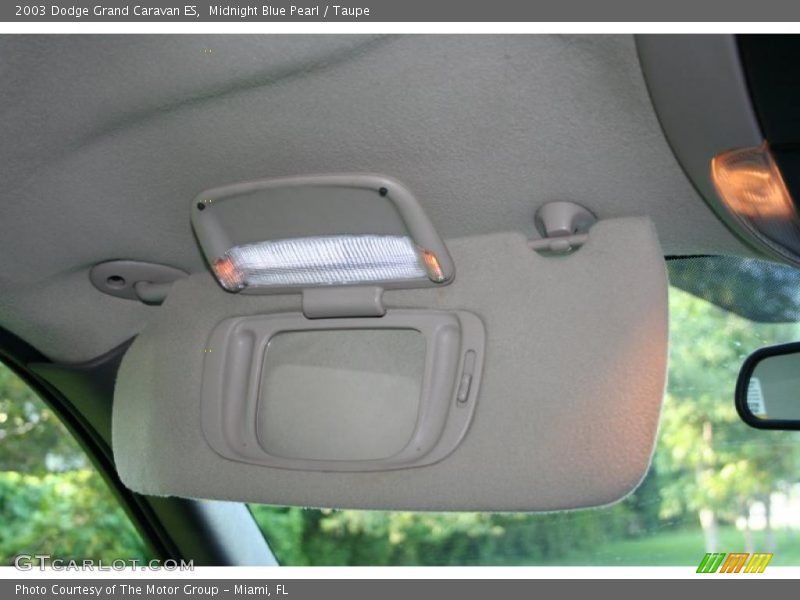 Midnight Blue Pearl / Taupe 2003 Dodge Grand Caravan ES