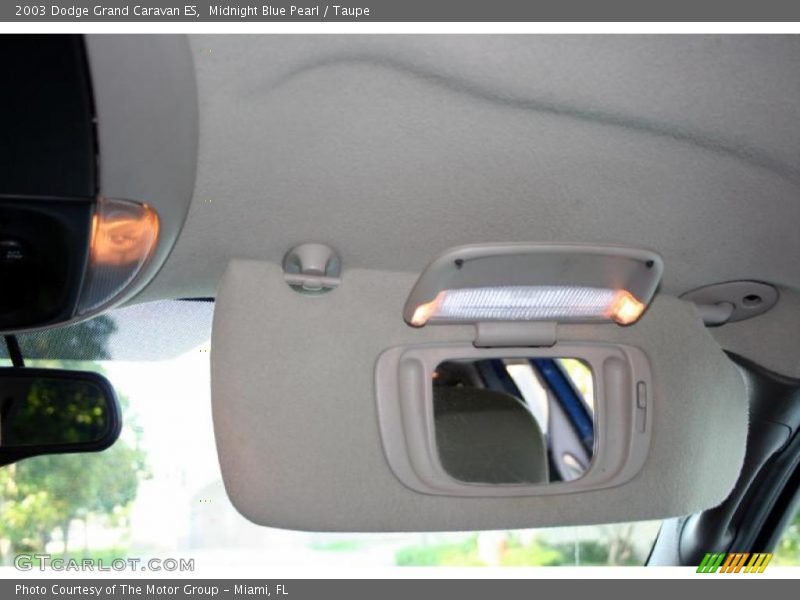 Midnight Blue Pearl / Taupe 2003 Dodge Grand Caravan ES