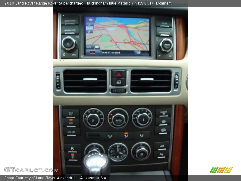 Buckingham Blue Metallic / Navy Blue/Parchment 2010 Land Rover Range Rover Supercharged