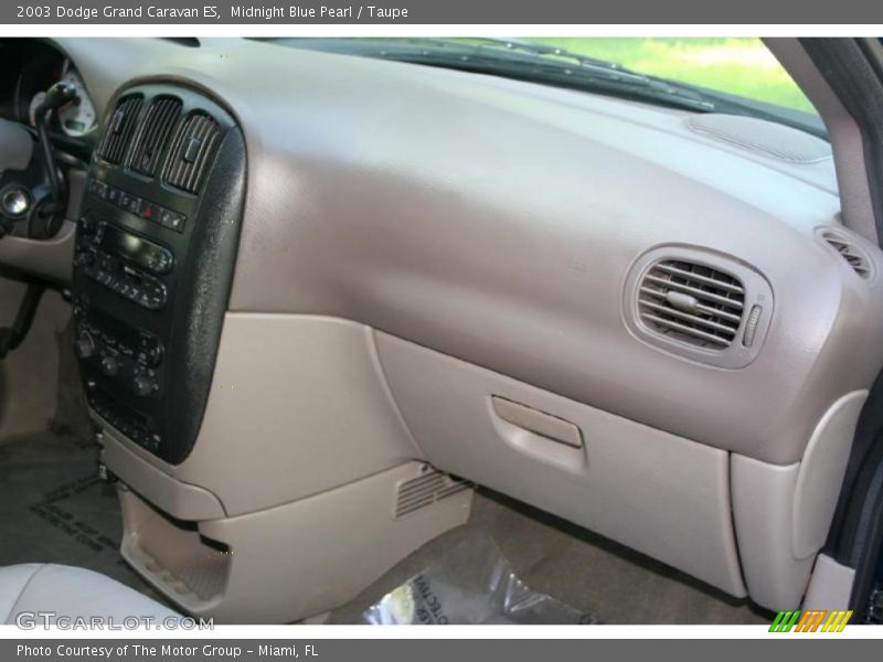 Midnight Blue Pearl / Taupe 2003 Dodge Grand Caravan ES