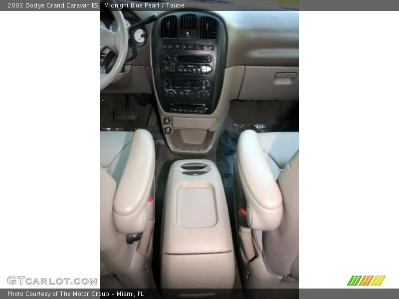 Midnight Blue Pearl / Taupe 2003 Dodge Grand Caravan ES