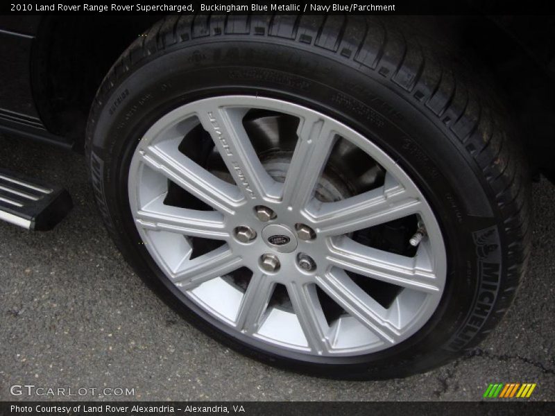 Buckingham Blue Metallic / Navy Blue/Parchment 2010 Land Rover Range Rover Supercharged