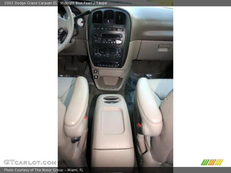 Midnight Blue Pearl / Taupe 2003 Dodge Grand Caravan ES
