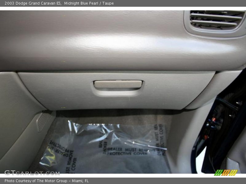 Midnight Blue Pearl / Taupe 2003 Dodge Grand Caravan ES