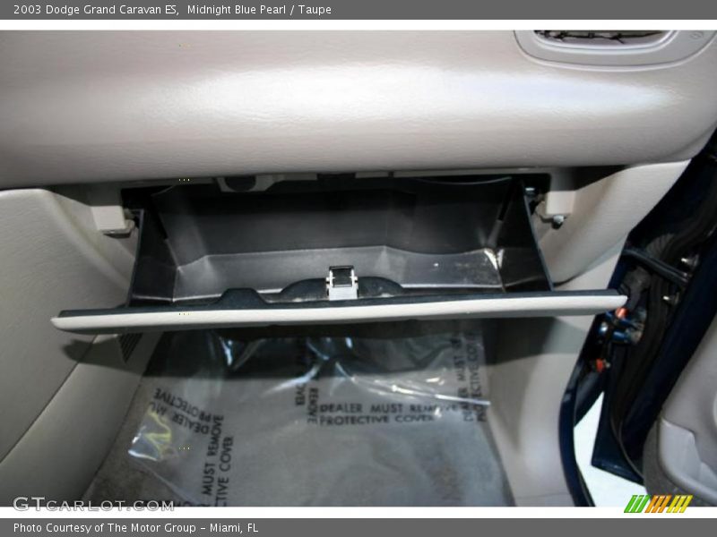 Midnight Blue Pearl / Taupe 2003 Dodge Grand Caravan ES