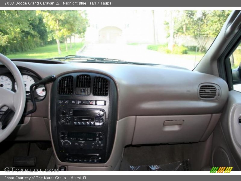Midnight Blue Pearl / Taupe 2003 Dodge Grand Caravan ES