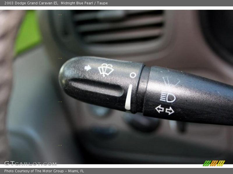 Midnight Blue Pearl / Taupe 2003 Dodge Grand Caravan ES