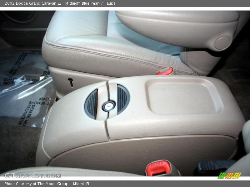 Midnight Blue Pearl / Taupe 2003 Dodge Grand Caravan ES