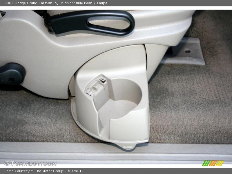 Midnight Blue Pearl / Taupe 2003 Dodge Grand Caravan ES