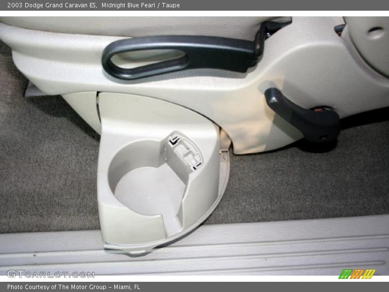 Midnight Blue Pearl / Taupe 2003 Dodge Grand Caravan ES