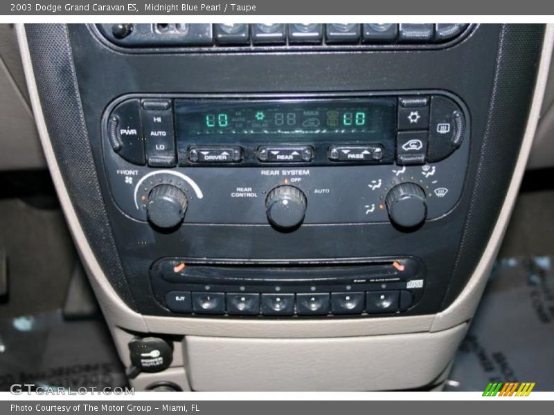 Midnight Blue Pearl / Taupe 2003 Dodge Grand Caravan ES
