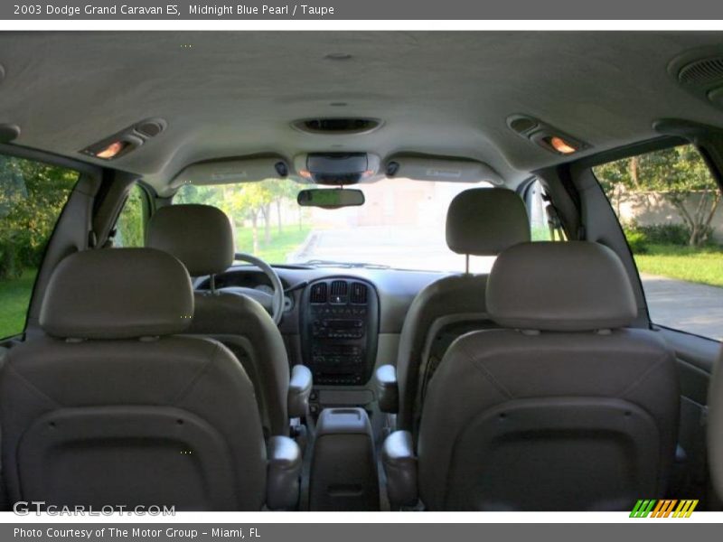 Midnight Blue Pearl / Taupe 2003 Dodge Grand Caravan ES