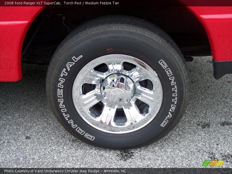 Torch Red / Medium Pebble Tan 2008 Ford Ranger XLT SuperCab