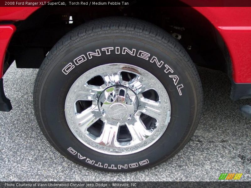 Torch Red / Medium Pebble Tan 2008 Ford Ranger XLT SuperCab