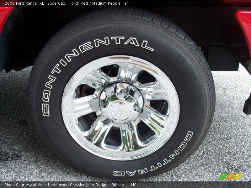 Torch Red / Medium Pebble Tan 2008 Ford Ranger XLT SuperCab