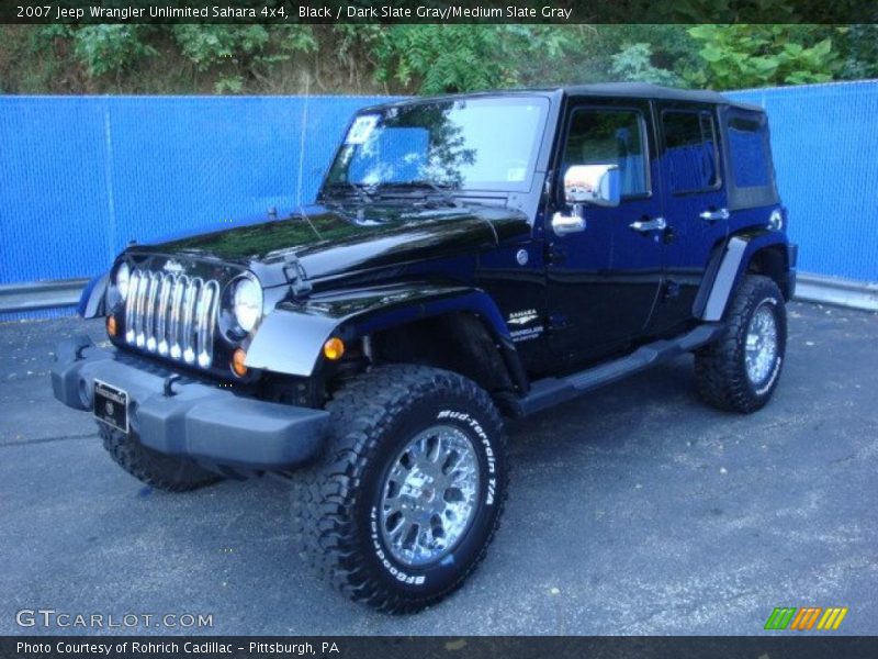 Black / Dark Slate Gray/Medium Slate Gray 2007 Jeep Wrangler Unlimited Sahara 4x4