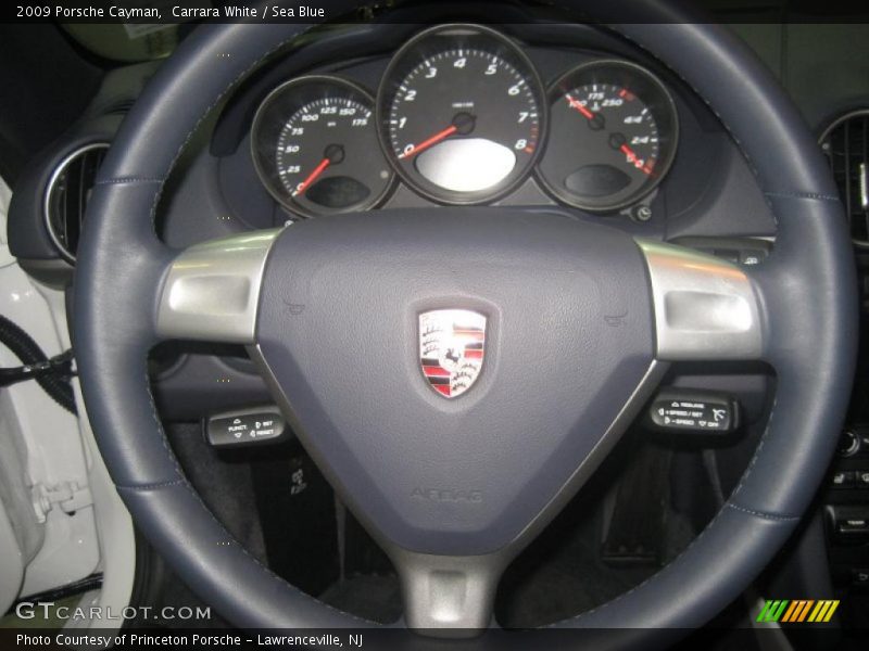 Carrara White / Sea Blue 2009 Porsche Cayman