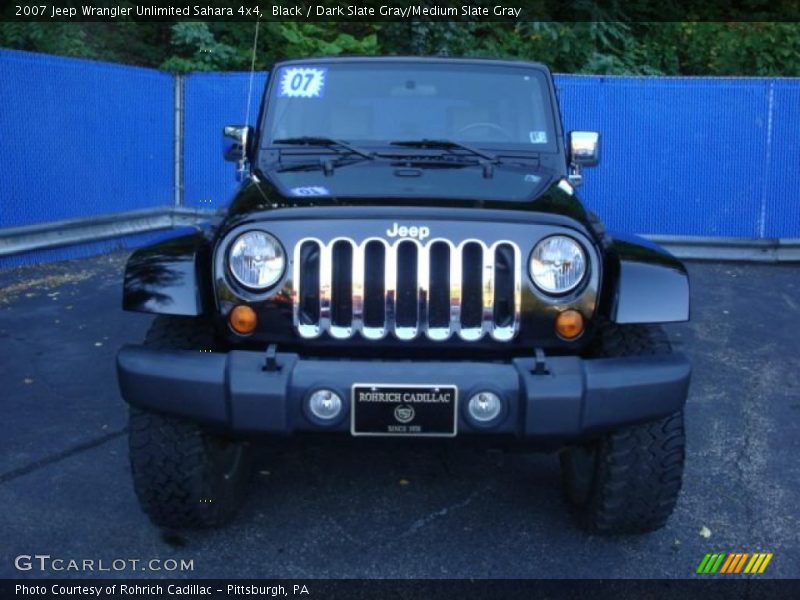 Black / Dark Slate Gray/Medium Slate Gray 2007 Jeep Wrangler Unlimited Sahara 4x4