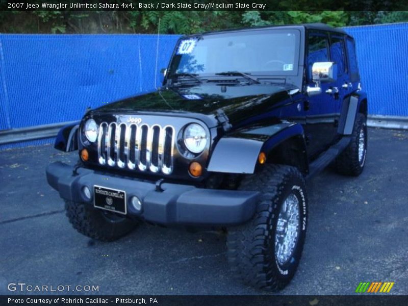 Black / Dark Slate Gray/Medium Slate Gray 2007 Jeep Wrangler Unlimited Sahara 4x4