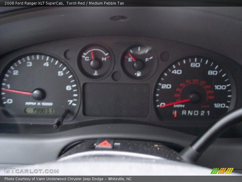 Torch Red / Medium Pebble Tan 2008 Ford Ranger XLT SuperCab