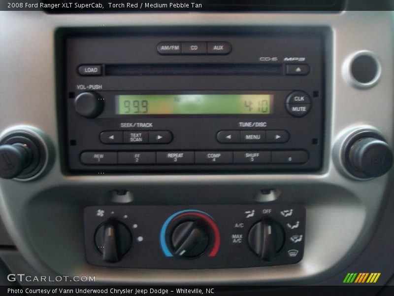 Torch Red / Medium Pebble Tan 2008 Ford Ranger XLT SuperCab