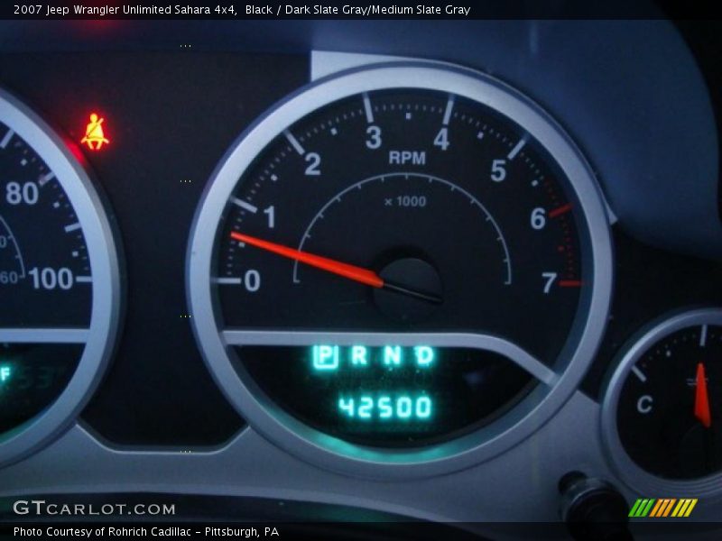 Black / Dark Slate Gray/Medium Slate Gray 2007 Jeep Wrangler Unlimited Sahara 4x4