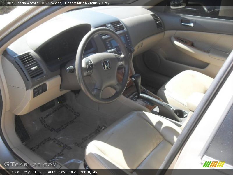 Desert Mist Metallic / Gray 2004 Honda Accord EX V6 Sedan