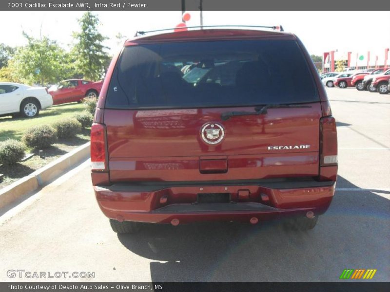 Infra Red / Pewter 2003 Cadillac Escalade AWD