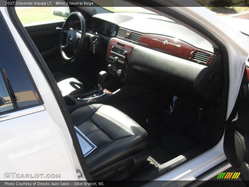 White / Neutral Beige 2007 Chevrolet Impala LT
