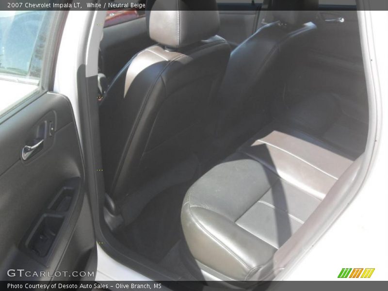 White / Neutral Beige 2007 Chevrolet Impala LT