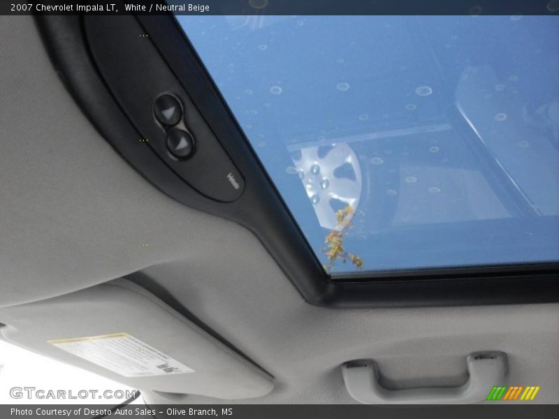 White / Neutral Beige 2007 Chevrolet Impala LT