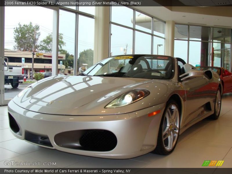 Argento Nurburgring (Silver Metallic) / Nero (Black) 2006 Ferrari F430 Spider F1