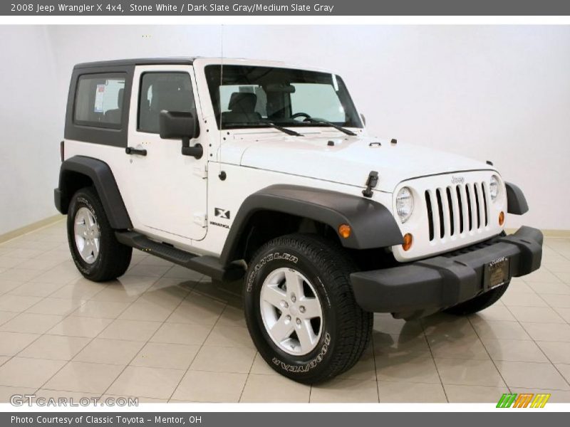 Stone White / Dark Slate Gray/Medium Slate Gray 2008 Jeep Wrangler X 4x4