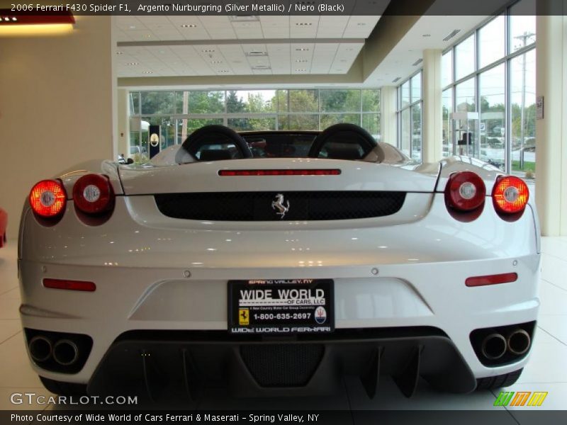 Argento Nurburgring (Silver Metallic) / Nero (Black) 2006 Ferrari F430 Spider F1