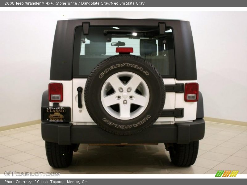 Stone White / Dark Slate Gray/Medium Slate Gray 2008 Jeep Wrangler X 4x4