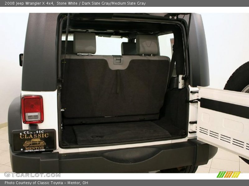 Stone White / Dark Slate Gray/Medium Slate Gray 2008 Jeep Wrangler X 4x4