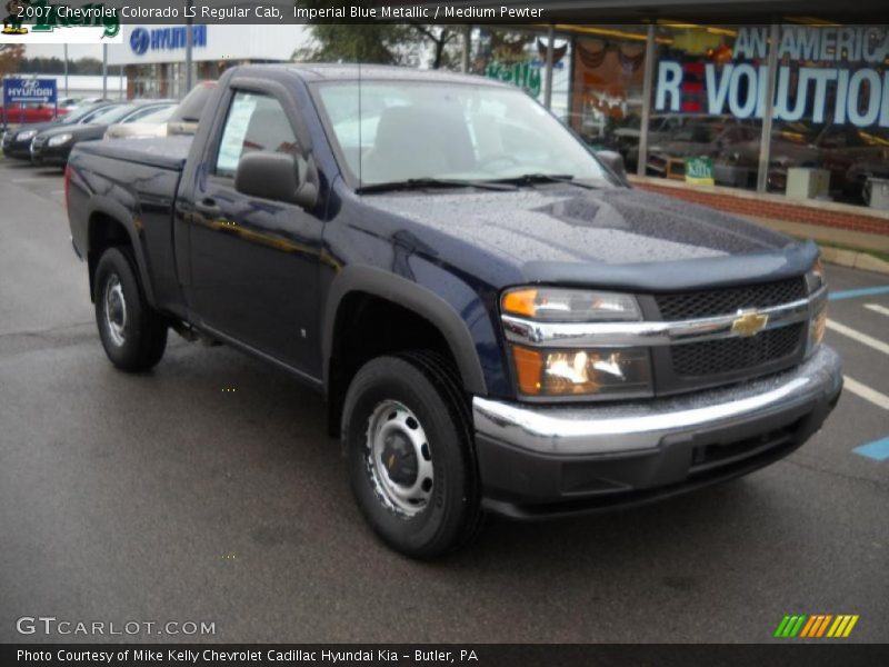 Imperial Blue Metallic / Medium Pewter 2007 Chevrolet Colorado LS Regular Cab