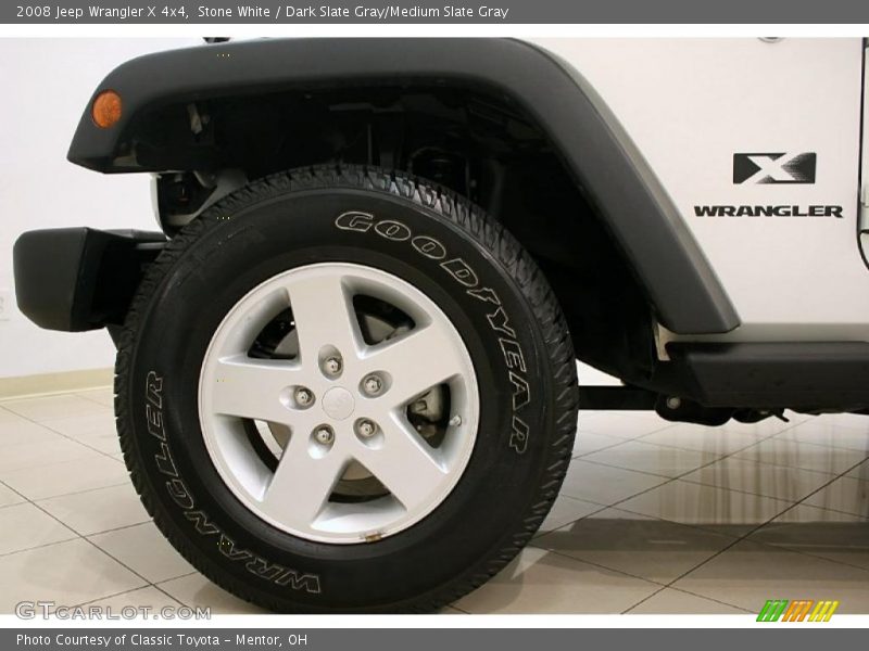 Stone White / Dark Slate Gray/Medium Slate Gray 2008 Jeep Wrangler X 4x4