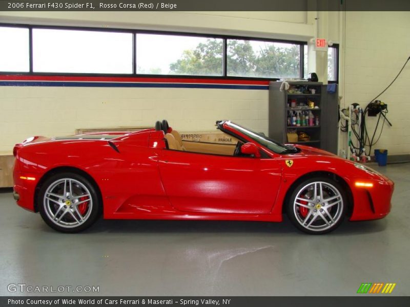 Rosso Corsa (Red) / Beige 2006 Ferrari F430 Spider F1