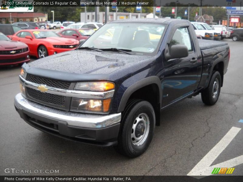 Imperial Blue Metallic / Medium Pewter 2007 Chevrolet Colorado LS Regular Cab