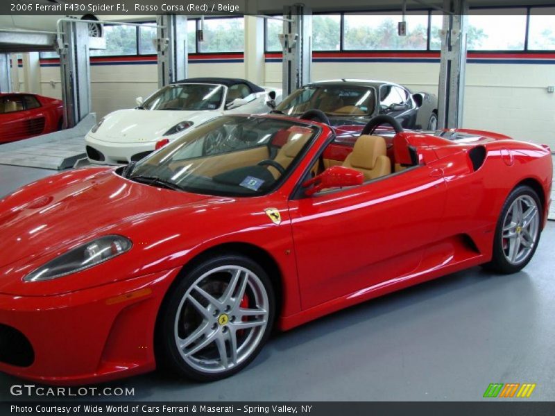 Rosso Corsa (Red) / Beige 2006 Ferrari F430 Spider F1