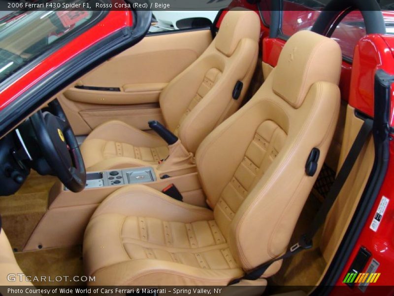 Rosso Corsa (Red) / Beige 2006 Ferrari F430 Spider F1