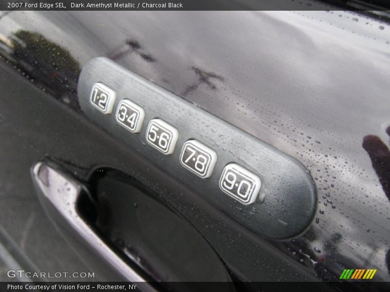 Dark Amethyst Metallic / Charcoal Black 2007 Ford Edge SEL