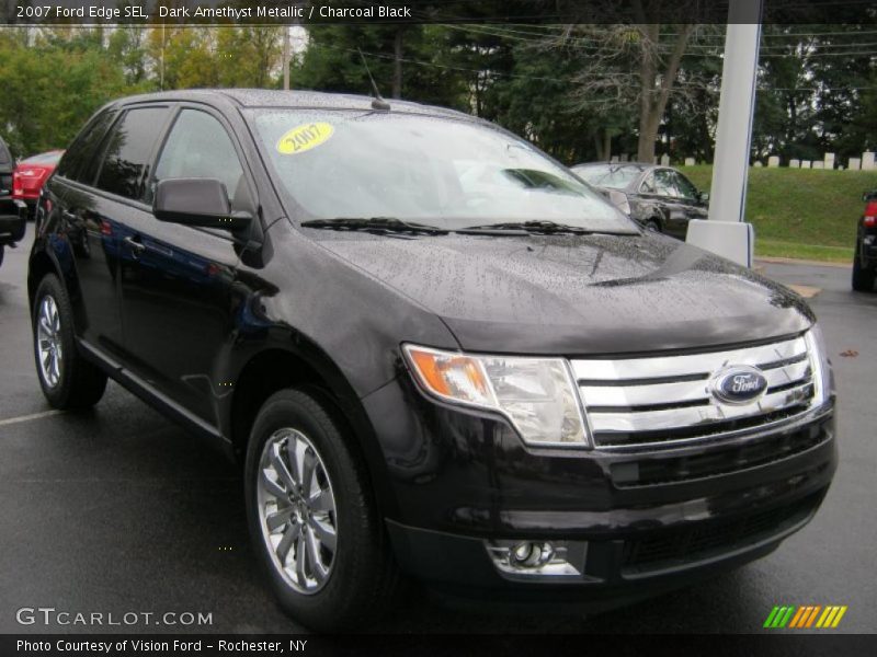 Dark Amethyst Metallic / Charcoal Black 2007 Ford Edge SEL