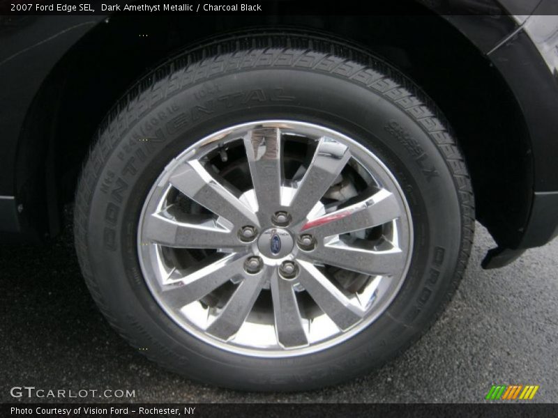 Dark Amethyst Metallic / Charcoal Black 2007 Ford Edge SEL