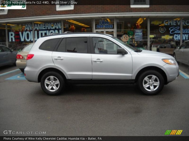 Bright Silver / Gray 2009 Hyundai Santa Fe GLS 4WD